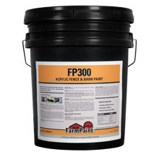 FP300 Acrylic Black Fence & Barn Paint - 5 Gallon